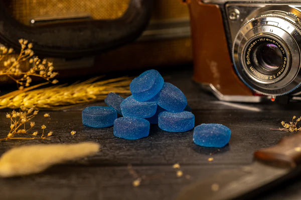 Hometown Hero Delta-9 Live Rosin Gummies (Blueberry) (5mg THC & 5mg CBD Each 1:1)