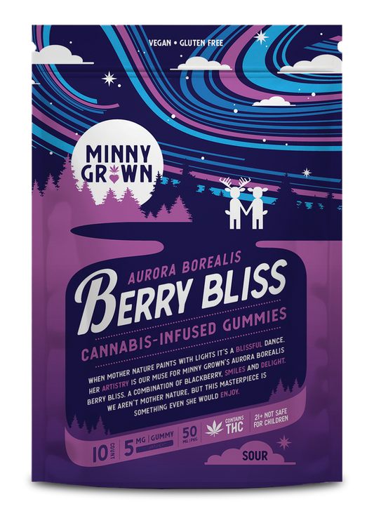 Minny Grown Berry Bliss THC Gummies 10 Piece