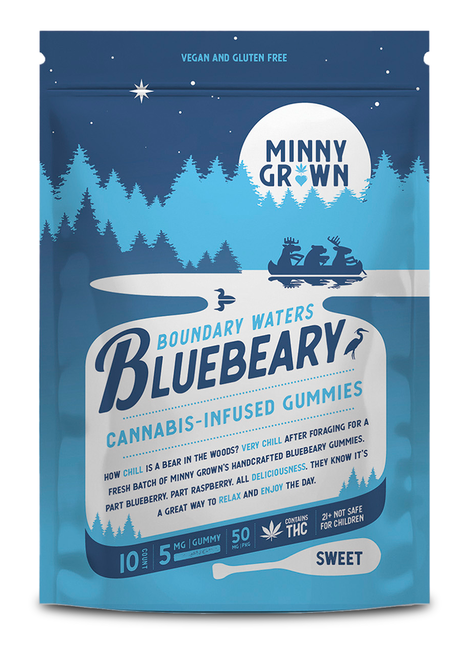 Minny Grown Bluebeary THC Gummies 10 Pack