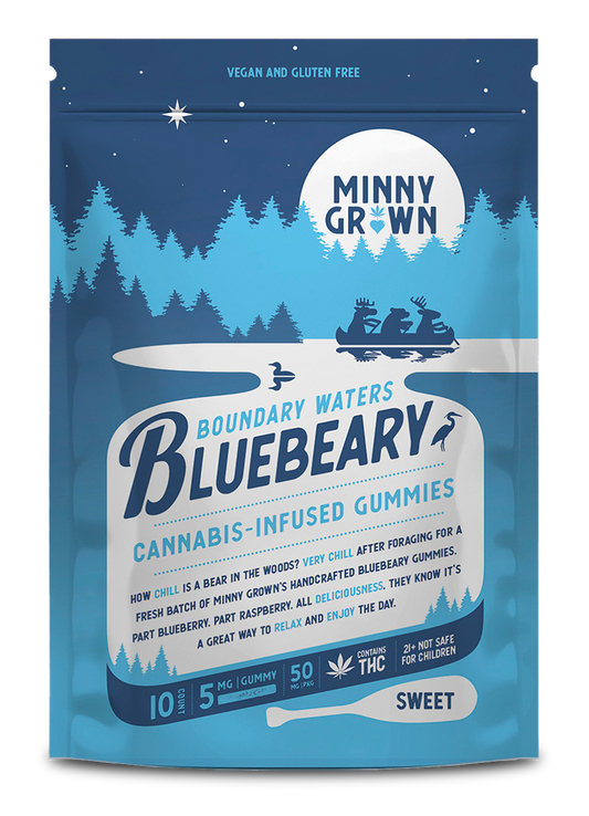 Minny Grown Bluebeary THC Gummies 10 Pack